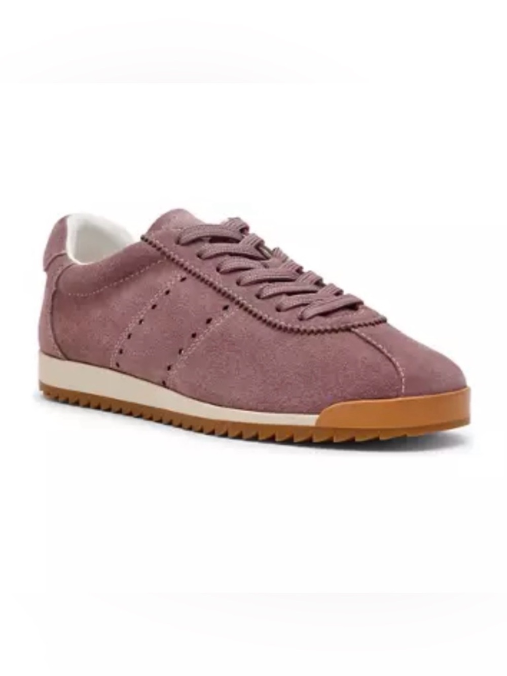 Steve Madden: Women’s Suede Lace-Up Sneakers in Mauve